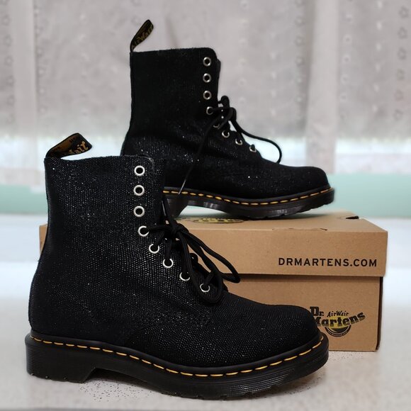 Dr. Martens Air Wair Pascal 1460 Glitter Ray Black - Picture 8 of 15
